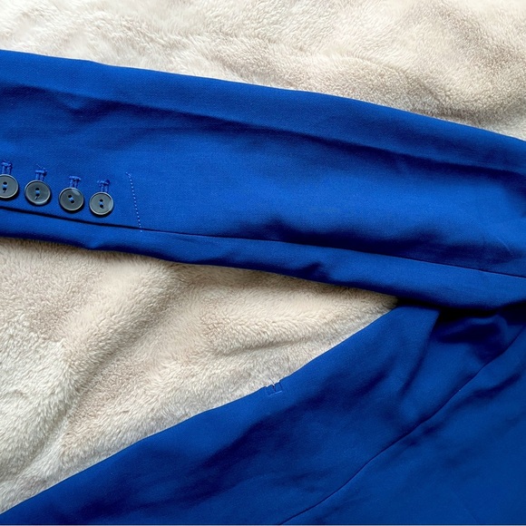 NWT Anthropologie Maeve Double-Breasted Blazer Blue Size 8 - Picture 9 of 11